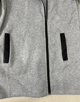 Comfortable Gray Hoodie with Long Sleeves and Hood