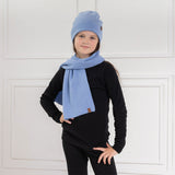 Children's Merino Wool and Cashmere Hat and Scarf Set