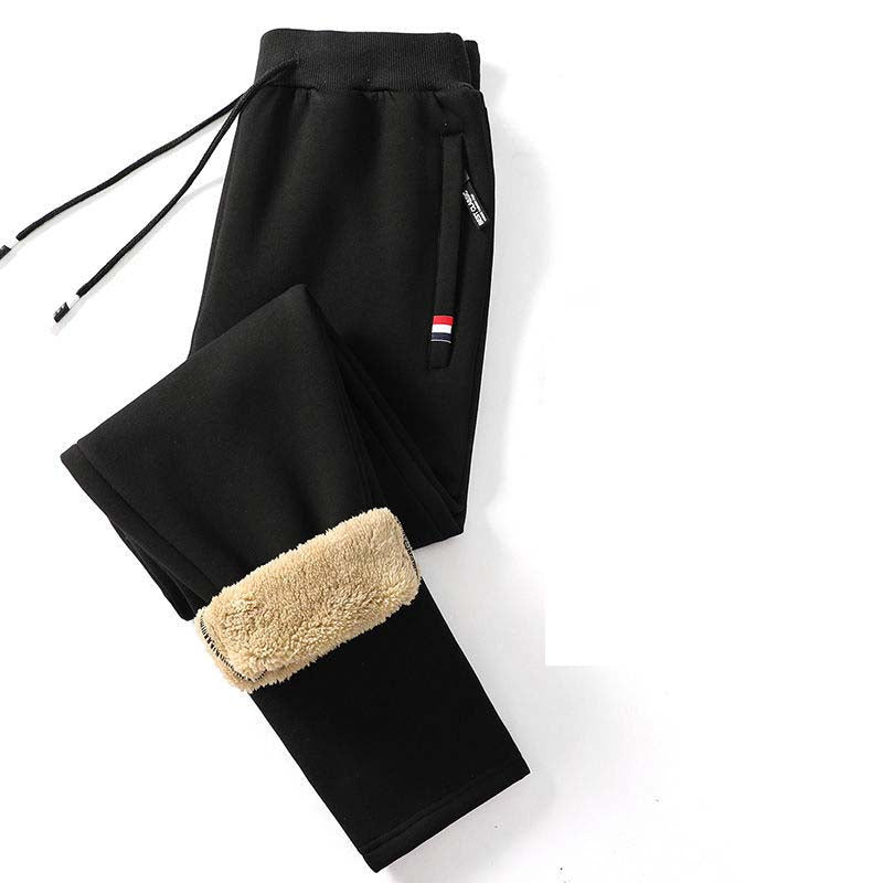 Warm Lined Lambswool Jogging Pants for Cold Days