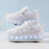 SkateFlash Sneakers - Durable Roller Shoes with Wheels and Lights