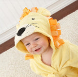 Children's Hooded Towel | Soft Cotton Bathrobe with Animal Patterns