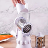 3-in-1 Manual Vegetable Slicer with 3 Replaceable Blades