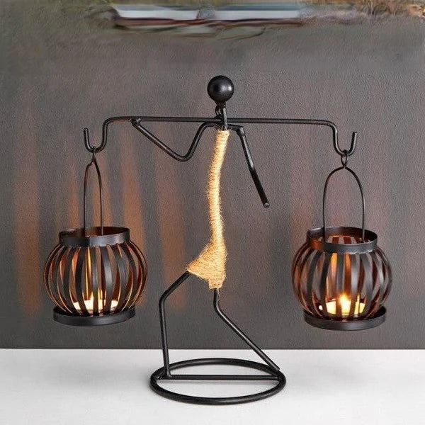 Stylish Metal Candle Holder for a Cozy Atmosphere