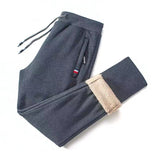 Warm Lined Lambswool Jogging Pants for Cold Days