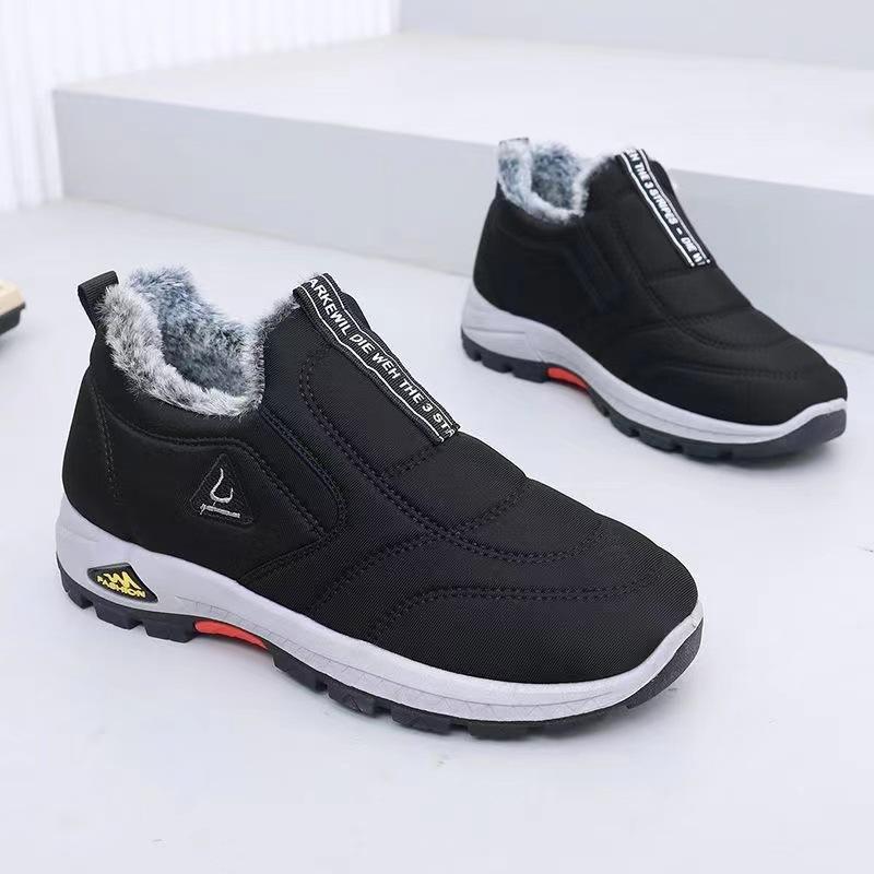 Warm Waterproof Non-Slip Ankle Boots with Fleece Lining