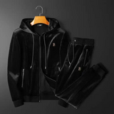 Men's Velvet Set - Luxury Hoodie Jacket and Pants