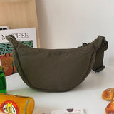 LunaCross - Organize and Transport with Style with this Half-Moon Shoulder Bag