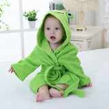 Children's Hooded Towel | Soft Cotton Bathrobe with Animal Patterns