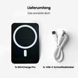 Slim Magnetic Power Bank with Fast Charging and LED Indicator