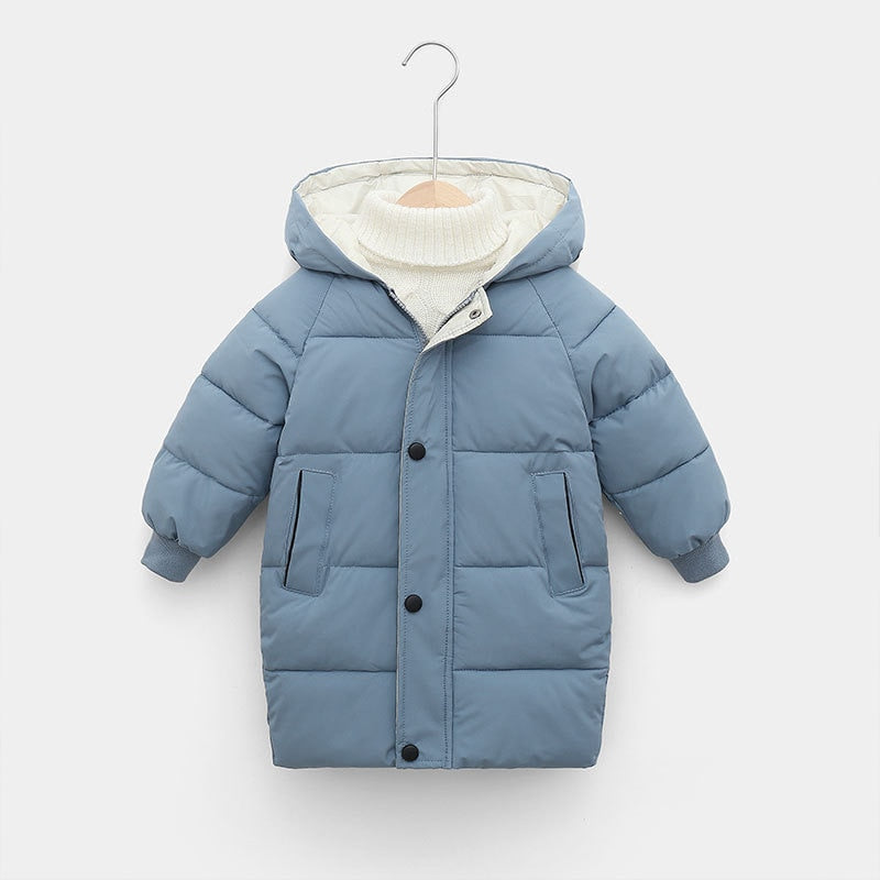 PolarMate Kids' Winter Jacket with Hood - Warm, Stylish, and Comfortable