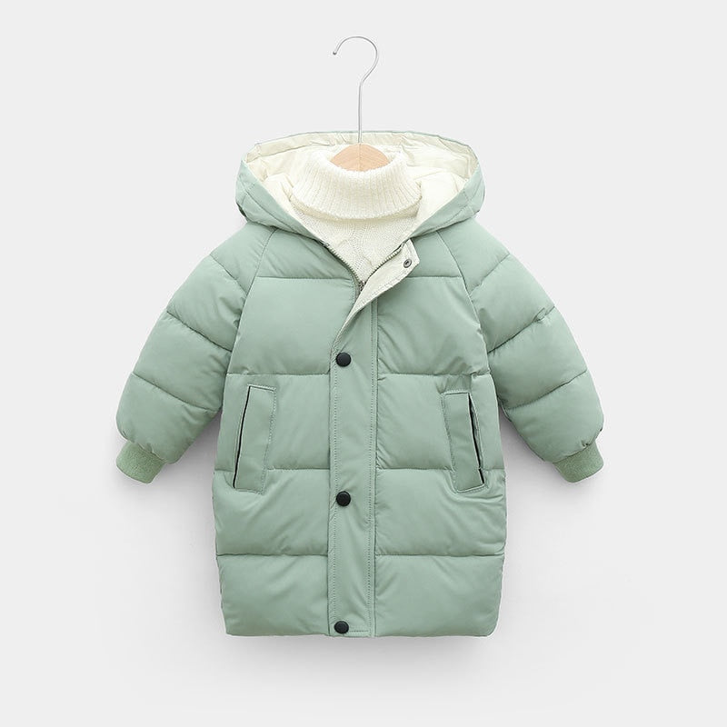 PolarMate Kids' Winter Jacket with Hood - Warm, Stylish, and Comfortable