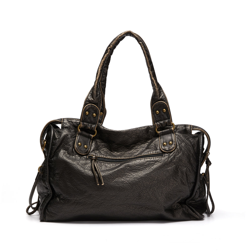 NoirClass - Luxury Black Leather Handbag