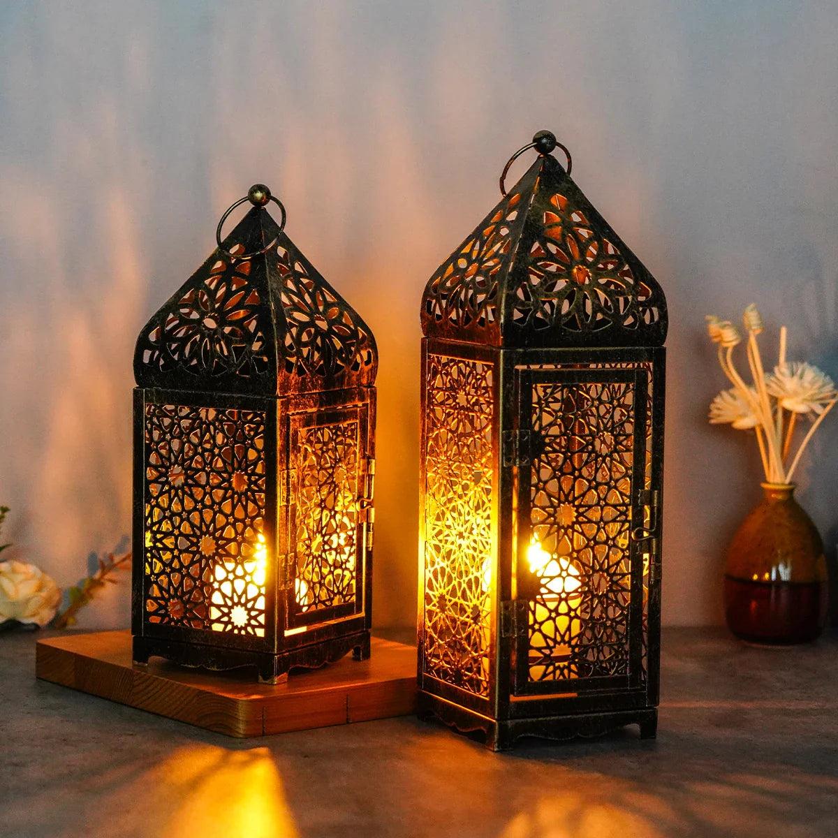 OrientGlow Oriental Lantern - Vintage Design Ambient Candle Holder