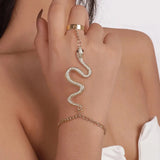 SerpentElegance - Snake Bracelet and Ring Set