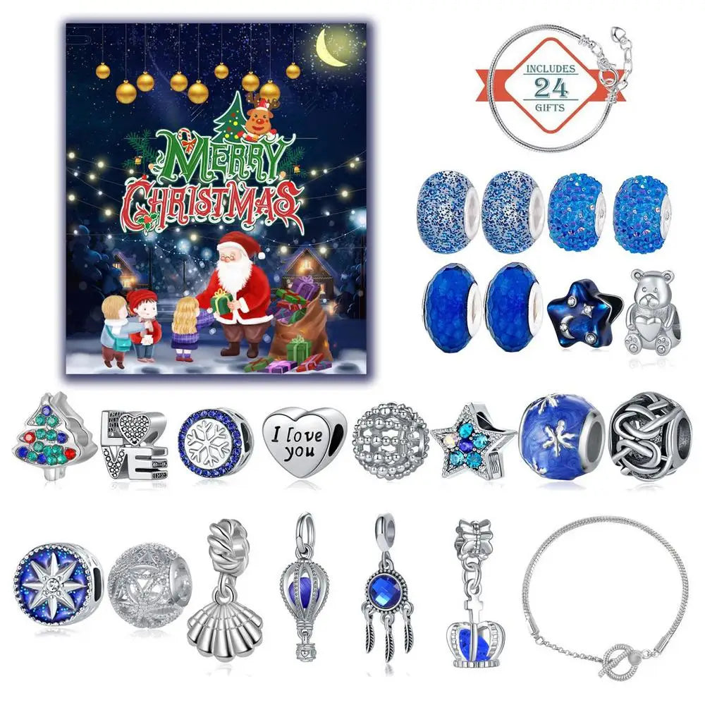 SparkleDays Advent Calendar - 24 Unique Jewelry Pieces for Women and Girls