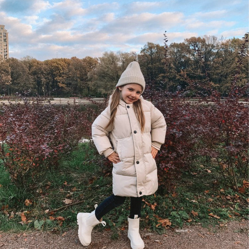 PolarMate Kids' Winter Jacket with Hood - Warm, Stylish, and Comfortable