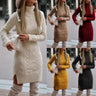 Elegant Knitted Dress for Autumn and Winter