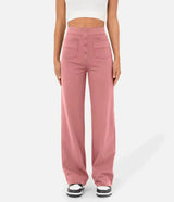 High-Waisted Elastic Leisure Pants for Women - 50% Off