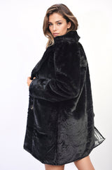 Fluffy Faux Fur Coat for Women - Luxury and Comfort