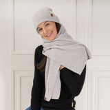 Winter Set: 2-Piece Merino Wool and Cashmere Hat and Scarf