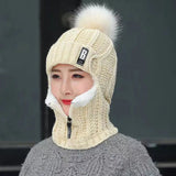 Knitted Winter Hat with Pom Pom | Warm and Trendy