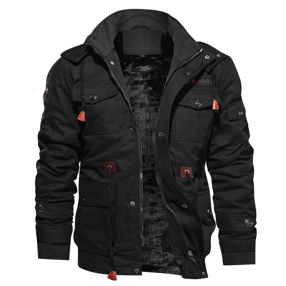 Men's Pilot Style Winter Jacket with Warmth