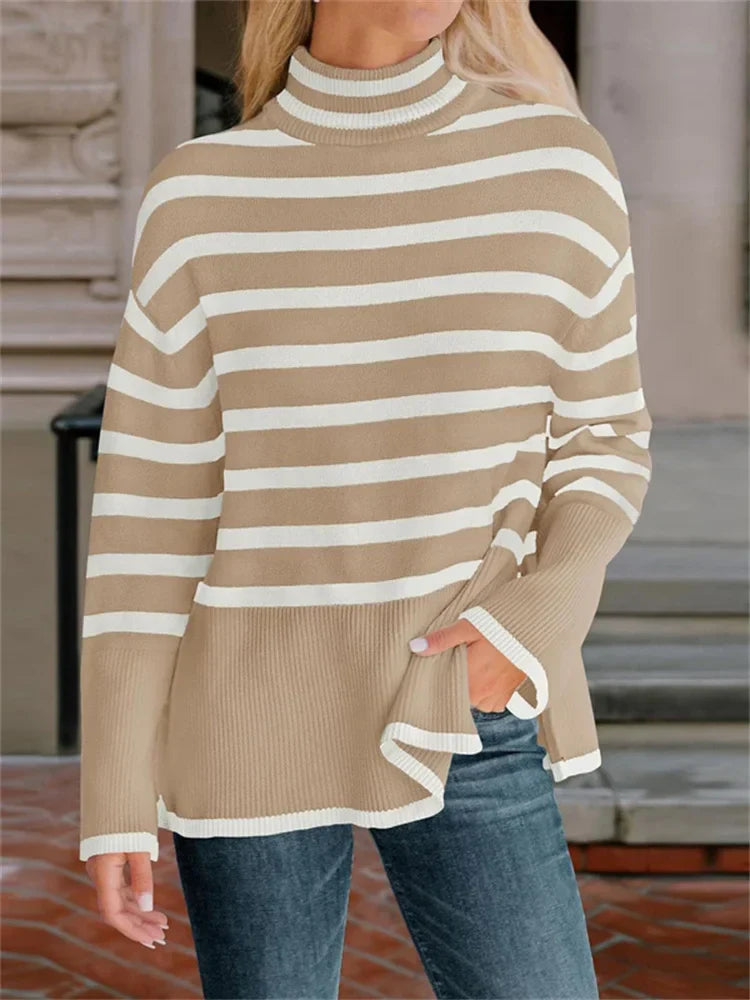 Striped Women's Sweater - Timeless and Comfortable for Every Season