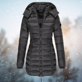 Fashionable and Warm Women's Jacket with Waist Accent