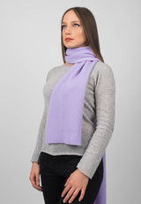 Ribbed Structure Scarf 100% Cashmere for Winter Style