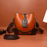 Luxury Leather Crossbody Bag - Elegant and Spacious Shoulder Bag