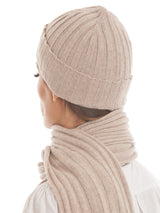 Cashmere Scarf Set with Hat - Made in Italy