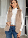 Sleeveless Faux Fur Vest for Women - Elegant Layering Option