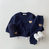 Children's Bear Print Jogging Set