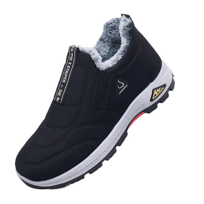 Warm Waterproof Non-Slip Ankle Boots with Fleece Lining