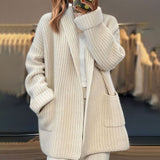 White Long Sleeve Jacket Made of Lightweight Material