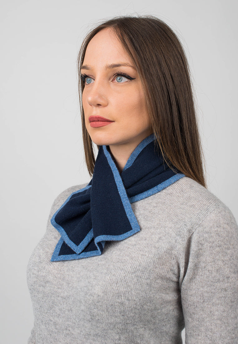 Mini Scarf Made of 100% Italian Cashmere for Winter Comfort