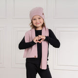 Children's Merino Wool and Cashmere Hat and Scarf Set