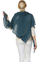 Lightweight Soft Knit Ajour Scarf