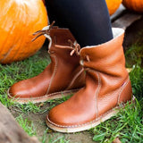 Waterproof Vintage Boots with Wool Lining