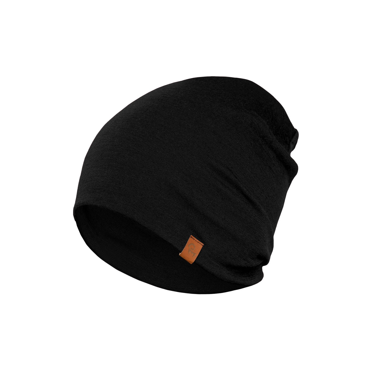 Merino Beanie and Gaiter Set for Men and Women, Black