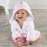 Children's Hooded Towel | Soft Cotton Bathrobe with Animal Patterns