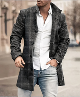 Men's Trench Coat - Timeless Elegance and Comfort