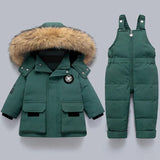 Stylish Kids Jacket and Overalls for Cold Days