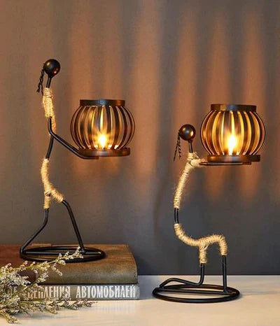 Stylish Metal Candle Holder for a Cozy Atmosphere