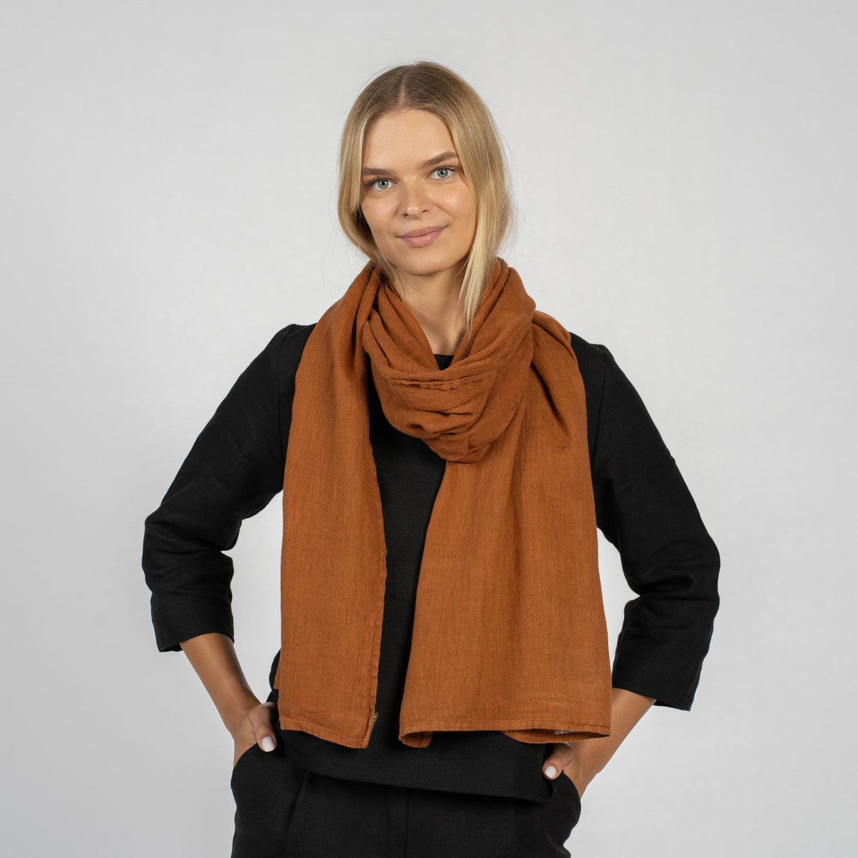 Linen Scarf for Women - Hypoallergenic and Breathable