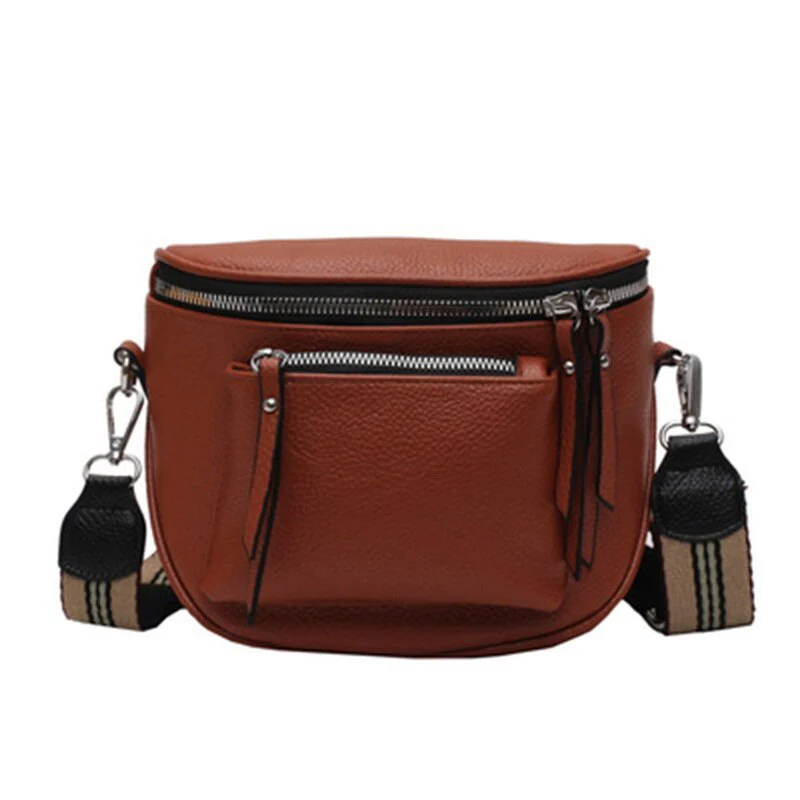 Classic and Elegant Leather Crossbody Bag - Stylish and Functional