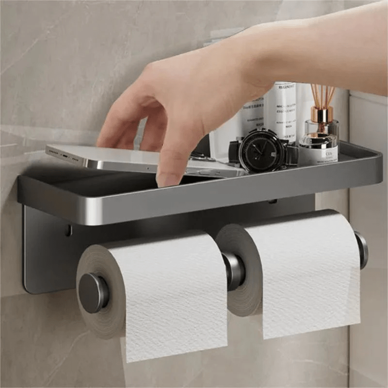 Elegance Plus Badeværelsesorganisator - 3 i 1 Toiletpapirholder