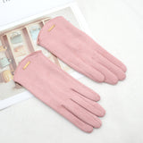 VelvetGrip - Elegant Suede Gloves with Cashmere Lining